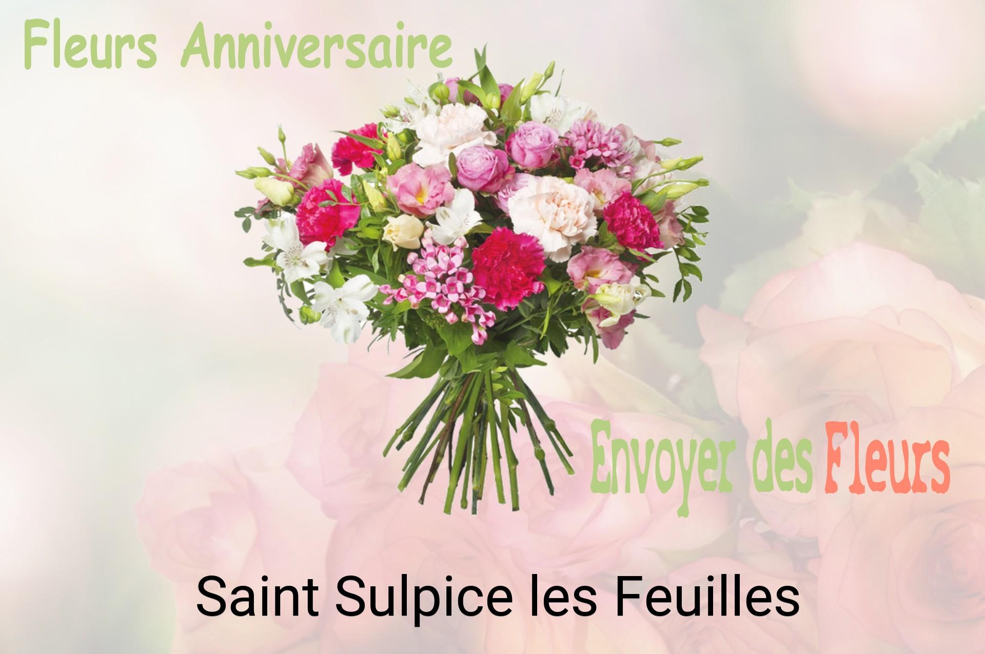 Bouquet de fleurs d’anniversaire livré à Saint-Sulpice-les-Feuilles